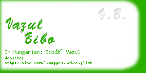 vazul bibo business card